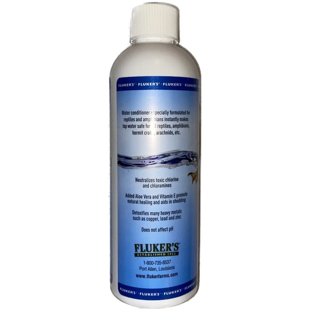 Fluker's Aloe Dechlorinator Instant Reptile Water Conditioner Cleaner, 8 fl oz